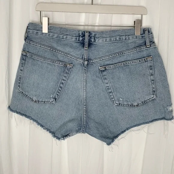 Agolde Parker Vintage Cut Off Shorts in Riptide